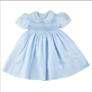 Feltman Bros Hand Embroidered Blue Dress. NWT.